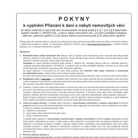 Document preview: Jak správně podat Přiznání k dani z nabytí nemovitých věcí — Daně a fiskální záležitosti (CERFA n°25 5551/1)