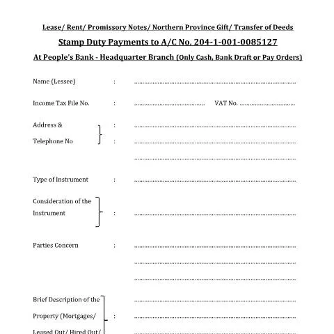 Document preview: Comprehensive Guide to Stamp Duty Payment Applications in Sri Lanka — Government & admin