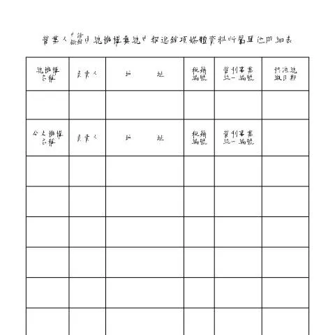 Document preview: 全面解析營業人申請撤銷表格 — Taxes (CERFA n°空白書表中文版)