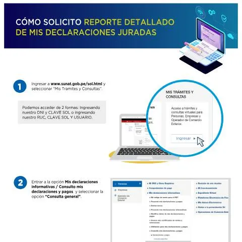 Vista previa del documento Guía para Obtener Detalle de Declaraciones Juradas — Impuestos