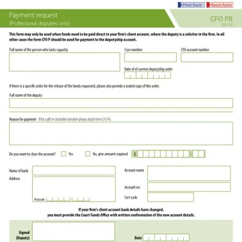 Document preview: Navigating Court Funds Payment Requests for Professional Deputies — Government & admin