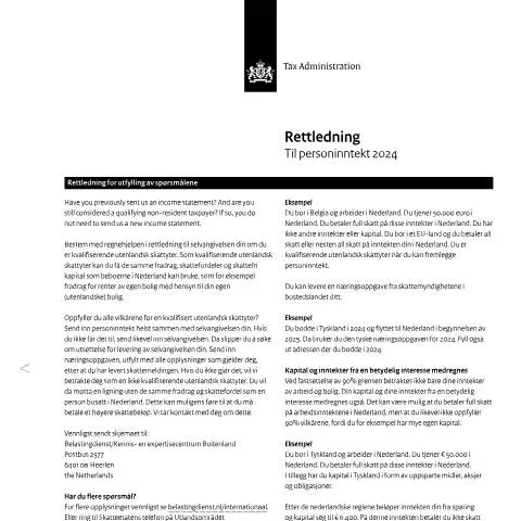 Documentvoorvertoning: Essentiële Informatie over Inkomensverklaring 2024 Noors — Belastingen (CERFA n°ib0591t41plnor)