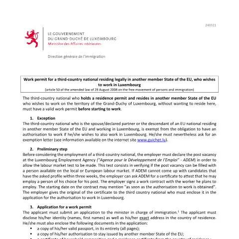 Aperçu du document Guide pour l'autorisation de travail des tiers frontaliers à — Immigration & visas (CERFA n°autorisation-travail-frontalier-tiers-note)
