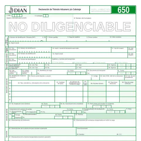 Vista previa del documento Importancia de la Declaración de Tránsito Aduanero F650-2007 — Trámites administrativos (CERFA n°F650-2007)