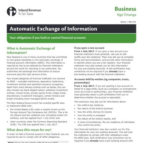Document preview: Navigating the IR1033 Form for AEOI Compliance — Government & admin (CERFA n°IR1033)