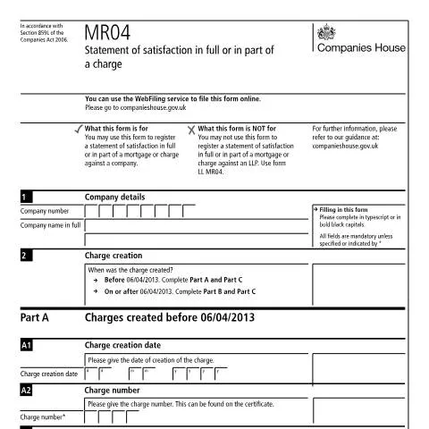 Document preview: How to File MR04: Statement of Satisfaction for Cleared Charges — Government & admin
