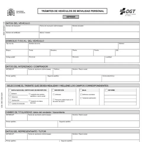 Vista previa del documento Guía Completa del Modelo 30 para Trámites de Vehículos — Trámites administrativos (CERFA n°30)