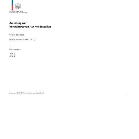 Dokumentvorschau: Effektive Verwaltung von AIA Meldestellen verstehen — Behörden & Verwaltung (CERFA n°anleitung-zur-verwaltung-von-aia-meldestellen)