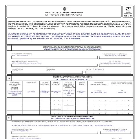 Pré-visualização do documento Guia Completo sobre o Mod. 19-RFI para Reembolso Fiscal — Impostos (CERFA n°Modelo 19-RFI)