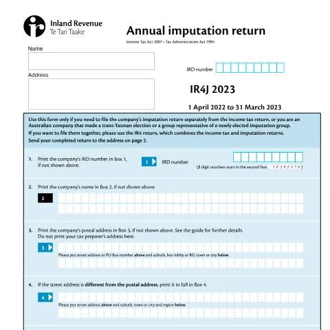 Document preview: Navigating the IR4J Annual Imputation Return for Companies — Taxes (CERFA n°IR4J)