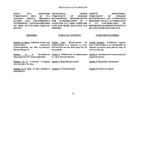 Document preview: Understanding the Kwimura Igihombo Form for Taxpayers — Government & admin (CERFA n°kwimura_igihombo)