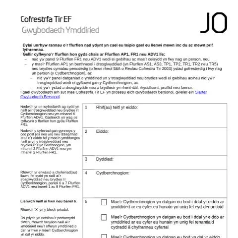Document preview: Joint Property Ownership Declaration: Understanding JO Forms — Property & real estate