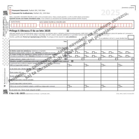 Dokumentvorschau: Wichtige Details zum E6a-1-SL Formular für 2025 — Steuern (CERFA n°E6a-1-SL)