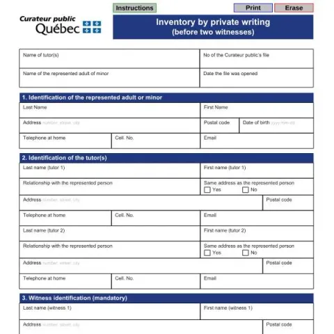 Document preview: Understanding the Inventory by Private Writing (Before Two Witnesses) — Legal & justice (067-DGSP-2013-04)