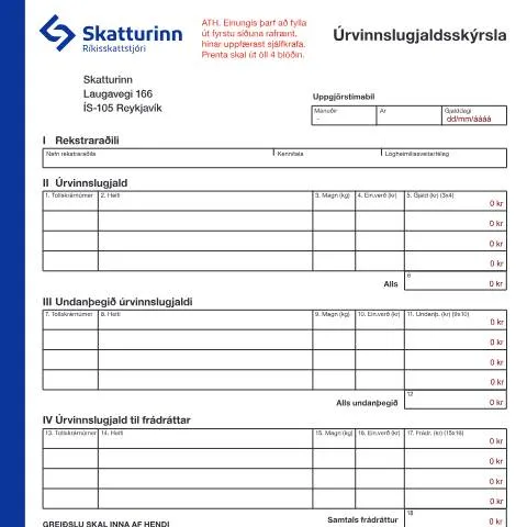 Document preview: Hvað er Úrvinnslugjaldsskýrsla RSK 10.81? — Skattar & fjármál (CERFA n°RSK 10.81)