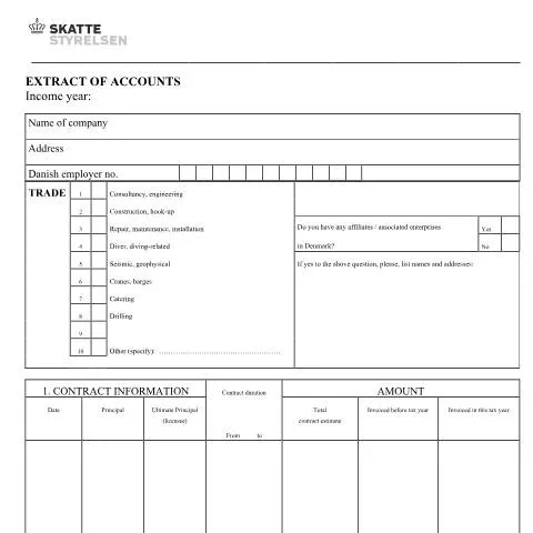 Document preview: Forståelse af Extract of Accounts 49.107 i Danmark — Administrative procedurer (CERFA n°49.107)
