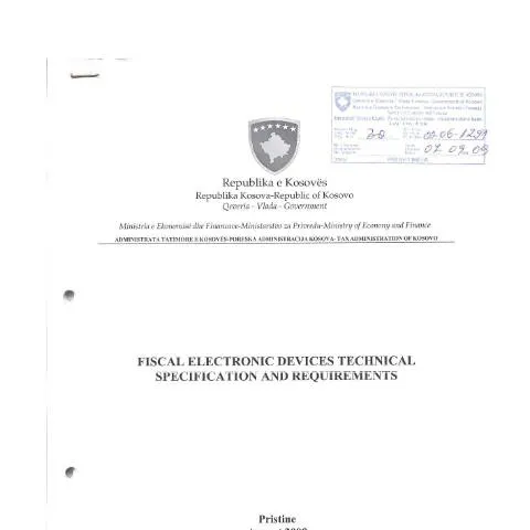 Document preview: Rëndësia e Pajisjeve Fiskale Elektronike në Kosovë — Procedura administrative