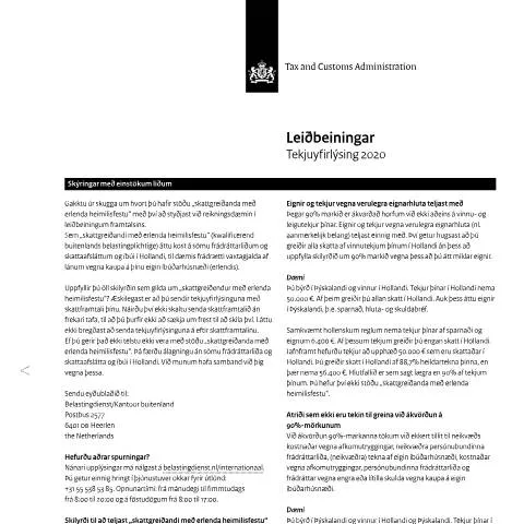 Documentvoorvertoning: Essentiële Informatie over de Inkomensverklaring 2020 — Belastingen (CERFA n°ib0591t01plijs)