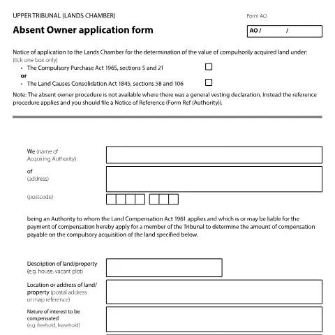 Document preview: Navigating the Absent Owner Application Form T362 — Government & admin