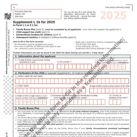 Dokumentvorschau: Das L1k-EN Formular: Ein Muss für Familien im Jahr 2025 — Steuern (CERFA n°L1k-EN)