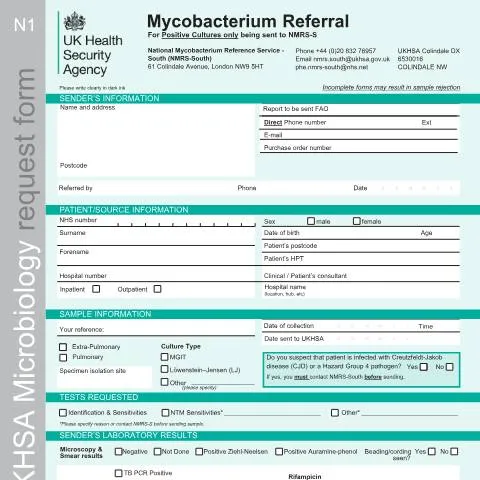 Document preview: Understanding the Mycobacterium Referral Process — Health