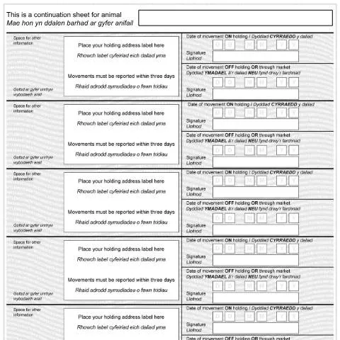Document preview: UK Cattle Passport Continuation Sheets: Complete Compliance Guide — Government & admin