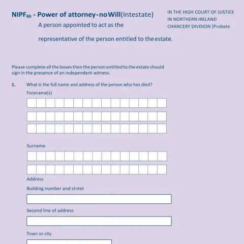 Document preview: Understanding the NIPF 6b Power of Attorney Form in Northern Ireland — Legal & justice (NIPF 6b)