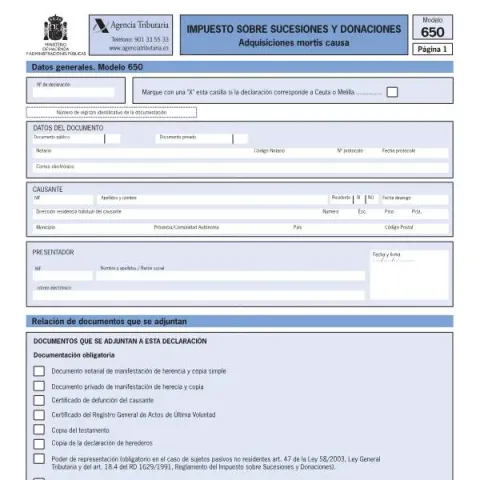 Vista previa del documento Cómo presentar el Modelo 650 de la AEAT en España — Impuestos (650)
