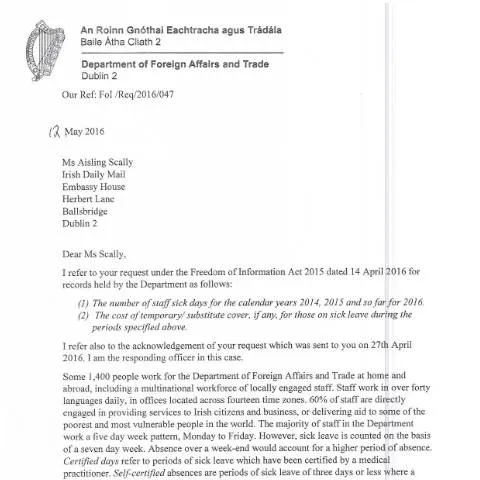 Document preview: The Importance of the Freedom of Information Act in Ireland — Government & admin