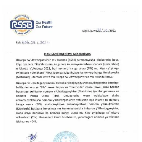 Document preview: Understanding ITANGAZO RIGENEWE ABAKORESHA for Effective — Government & admin (CERFA n°ITANGAZO_RIGENEWE_ABAKORESHA_707ab884ec)