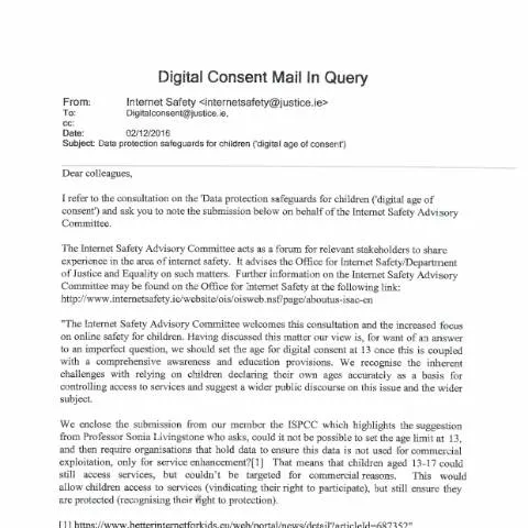 Document preview: Exploring Digital Age of Consent for Child Safety — Digital & personal data