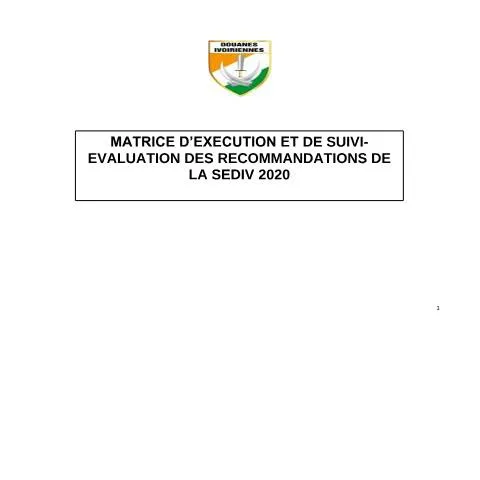 Aperçu du document Comprendre la Déclaration Douanière en Côte d'Ivoire — Démarches administratives