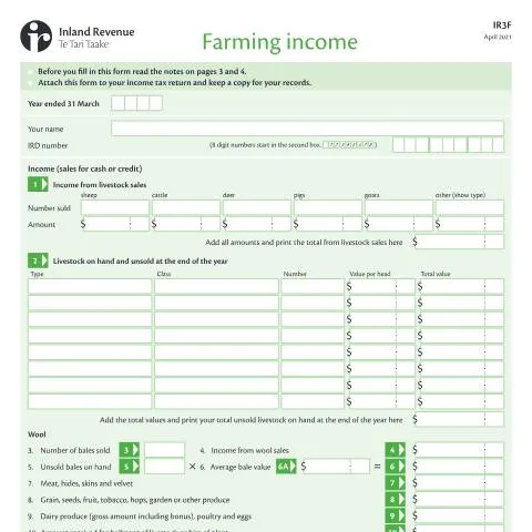 Document preview: Essential Guide to the IR3F Farming Income Form — Taxes (CERFA n°IR3F)