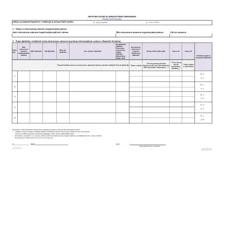 Document preview: Kako podnijeti zahtjev za opoziv ovlastenja HZZO portalu — Zdravlje (CERFA n°Zahtjev_za_dodjelom_opozivom_ovlastenja_)