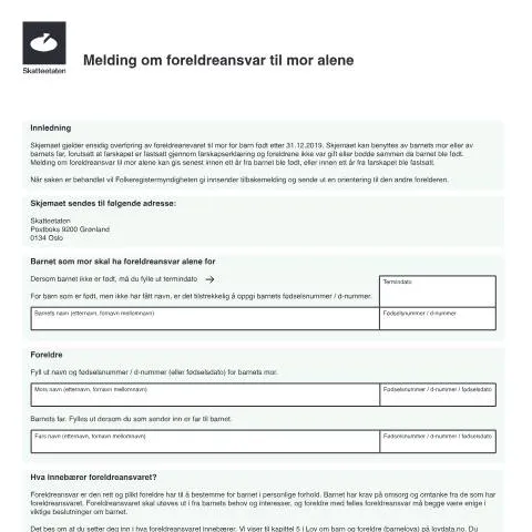 Document preview: Forstå foreldreansvar og prosessen for overføring — Familie (CERFA n°Q-0199)