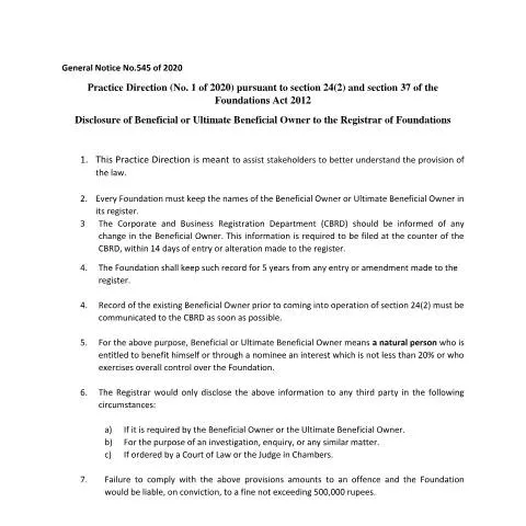 Document preview: Understanding General Notice N3 for Foundations — Government & admin (CERFA n°GENERAL-NOTICE-N3)