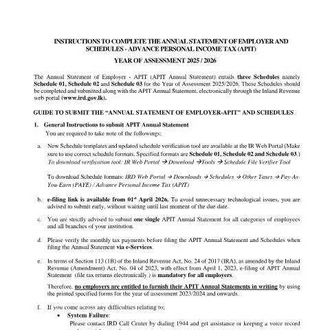 Document preview: Essential Instructions for Completing Your PAYE Annual Statement — Taxes (CERFA n°Asmt_APIT_Guide_2025)