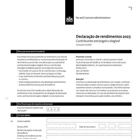 Documentvoorvertoning: Belang van de Inkomensverklaring 2023 voor Buitenlandse — Belastingen (CERFA n°ib0591z31folpor)