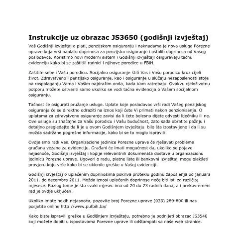 Document preview: Priprema i Podnošenje Obrazca JS3650 — Administrativne procedure (CERFA n°I1)