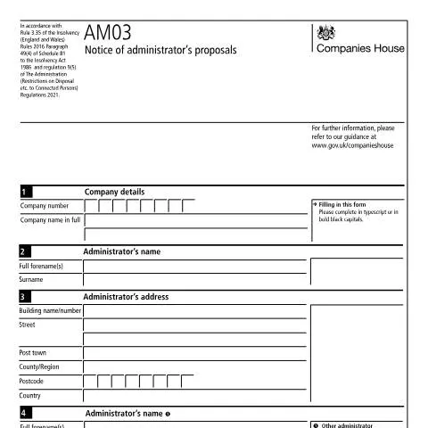 Document preview: Navigating the AM03: Essential Insights for Creditors and — Business