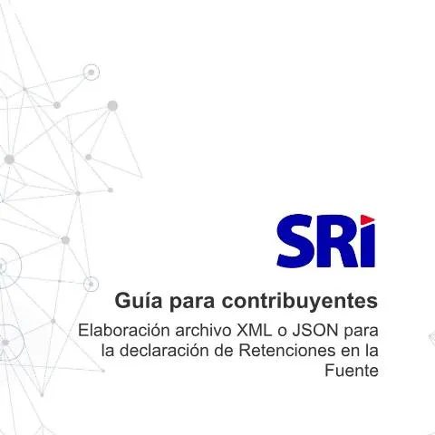 Vista previa del documento Optimiza tu Declaración de Retenciones a la Fuente en Ecuador — Impuestos (CERFA n°GUIA DEL CONTRIBUYENTE LLENADO DEL XML Y JSON RETENCIONES EN LA FUENTE)