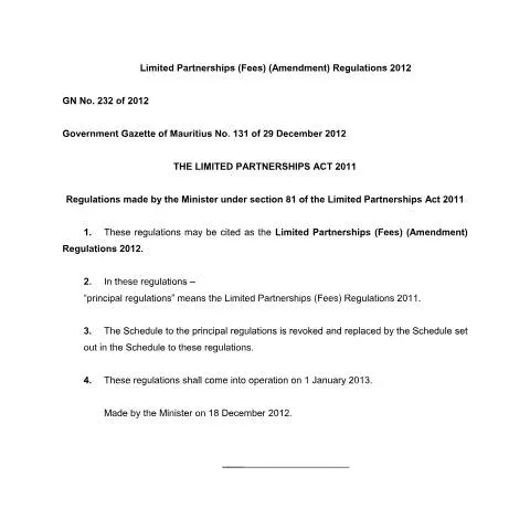 Document preview: A Deep Dive into GN No. 232 of 2012 Regulations — Government & admin (CERFA n°GN-No.-232-of-2012)