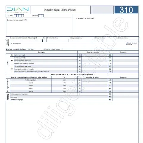 Vista previa del documento Guía para la declaración del INC en Colombia 2023 — Impuestos (CERFA n°F310-2023)