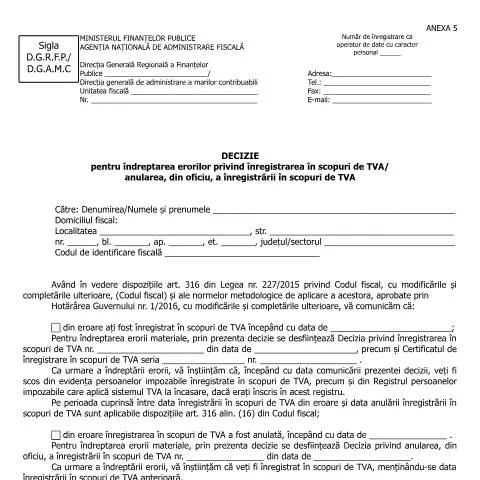 Document preview: Importanța Deciziei A5_OPANAF_2899_2017 în administrarea TVA — Impozite & fiscalitate (CERFA n°A5_OPANAF_2899_2017)