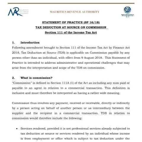 Document preview: Understanding the TDS Commission Form SP 16/18 — Government & admin (TDSCommission)