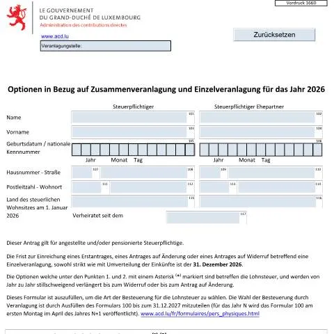 Aperçu du document Formulaire 166 D : Évaluation individuelle au Luxembourg — Impôts & fiscalité (CERFA n°166 D)