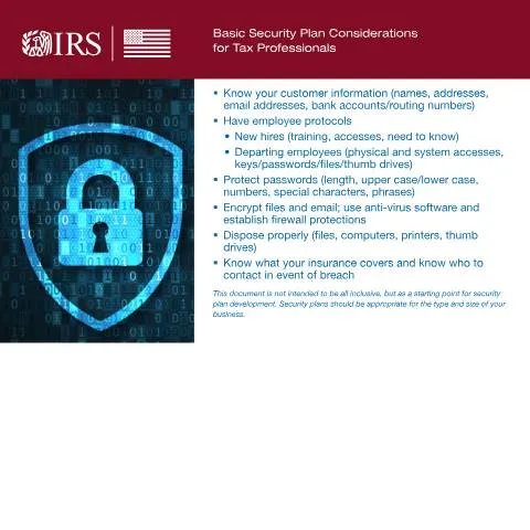 Document preview: Navigating IRS Publication 5417 for Tax Compliance and Security — Taxes (CERFA n°PUB-5417)
