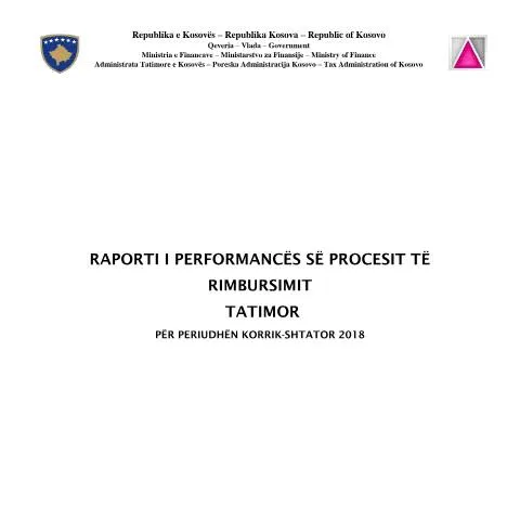 Document preview: Udhëzues praktik për Raportin ERefund në Kosovë — Procedura administrative