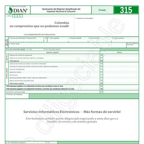 Vista previa del documento Todo sobre la Declaración del Régimen Simplificado F315-2014 — Impuestos (CERFA n°F315-2014)