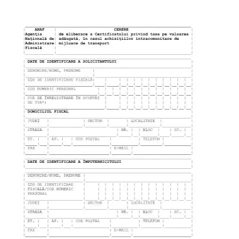 Document preview: Importanța Certificatului TVA în achizițiile intracomunitare de — Impozite & fiscalitate (CERFA n°C_1611_2022)